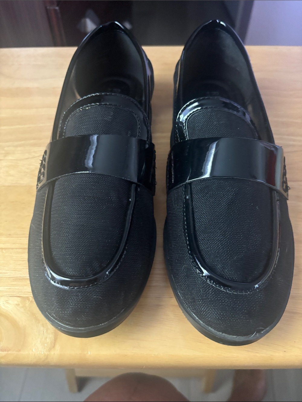 Classic Black Womens mesh  Loafers